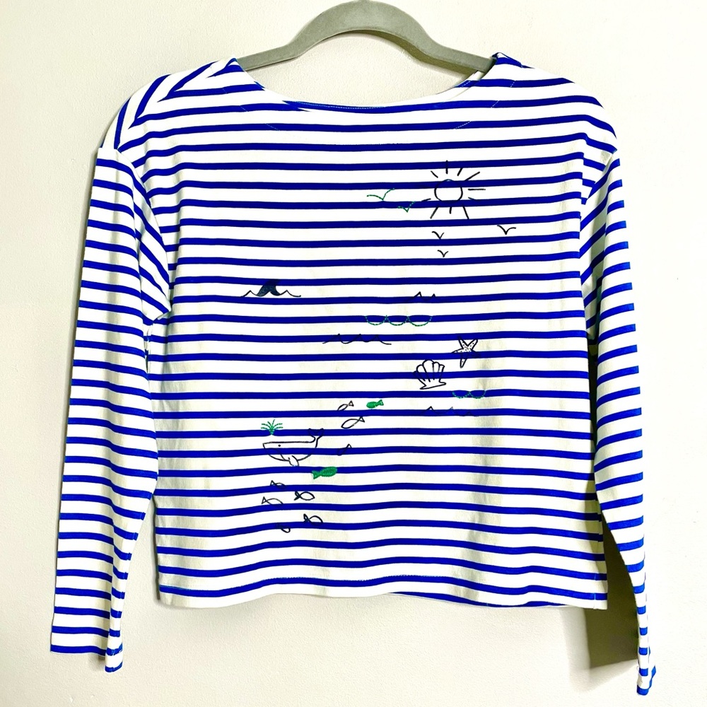 GYMBOREE Sea Life Striped Long Sleeve Top